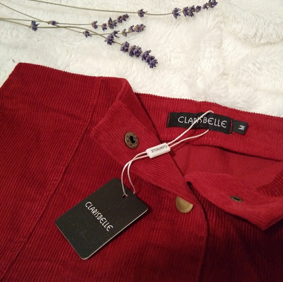 Clarisbelle Button-Up Corduroy Skirt - Picture 4 of 7